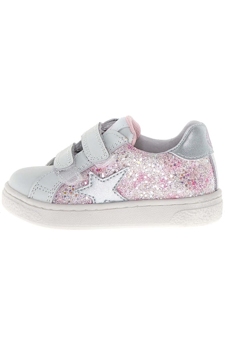 Naturino Kids' Pinn Sneaker, Alternate, color, White-Pink-Silver