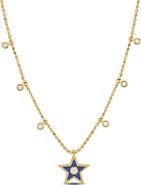 Julianna B. Diamond Symbol Station Necklace 14k Gold