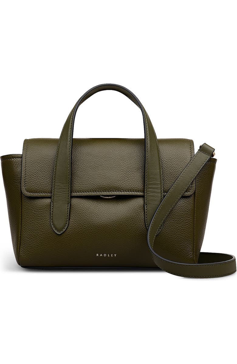 Radley Mayfair Lane Small Flapover Satchel Bag, Main, color, Pine Needle
