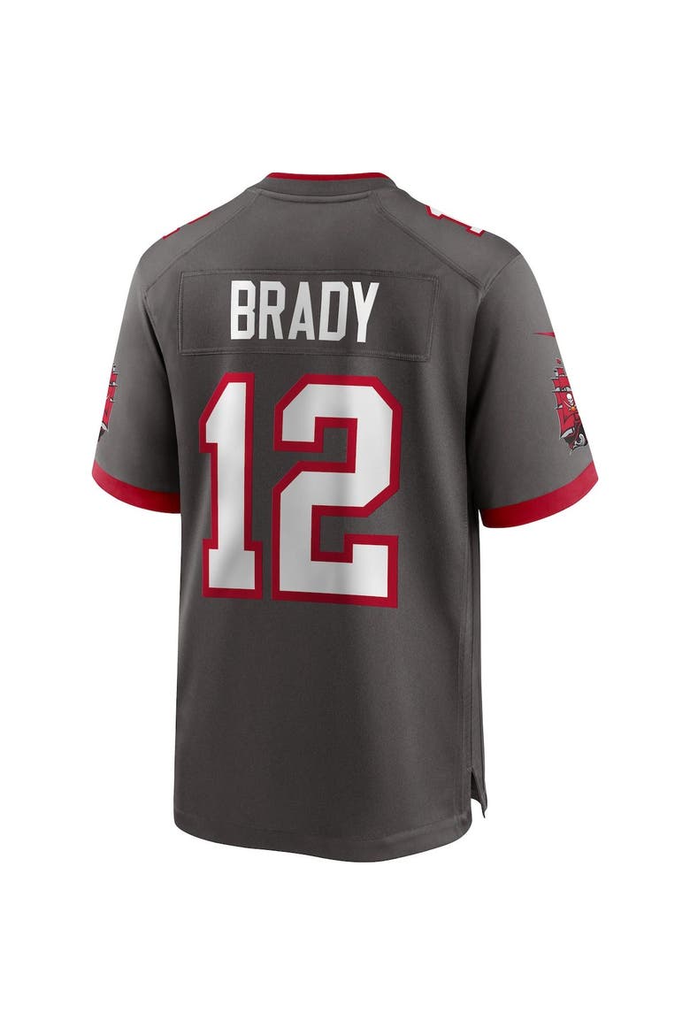 Men's Nike Tom Brady Pewter Tampa Bay Buccaneers Alternate Game Jersey, Alternate, color, Pewter