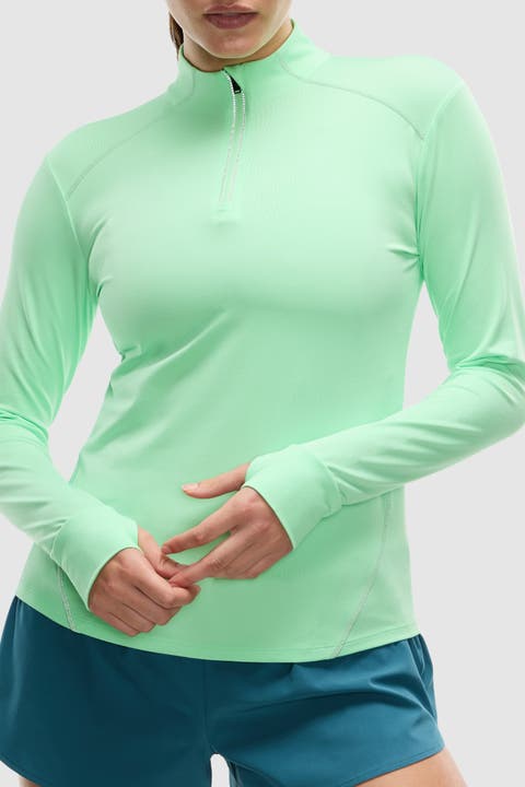 Women's Active Brushed Jersey ¼ Zip