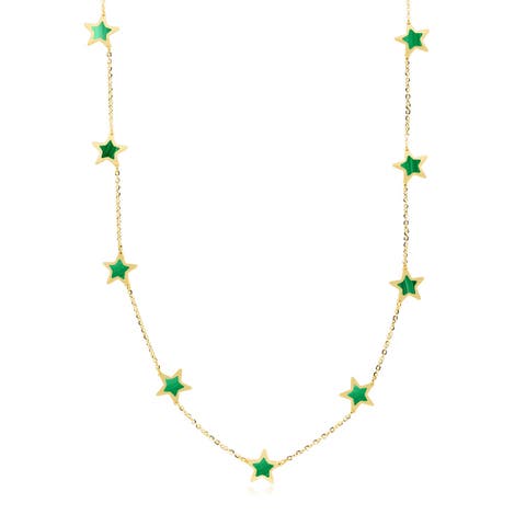 Malachite Star Station Necklace
