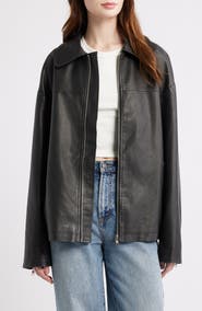 Princess Polly Napolean Faux Leather Jacket