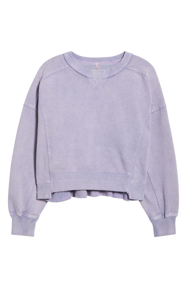 Free People FP Movement Intercept Cotton Blend Sweatshirt, Main, color, Gem