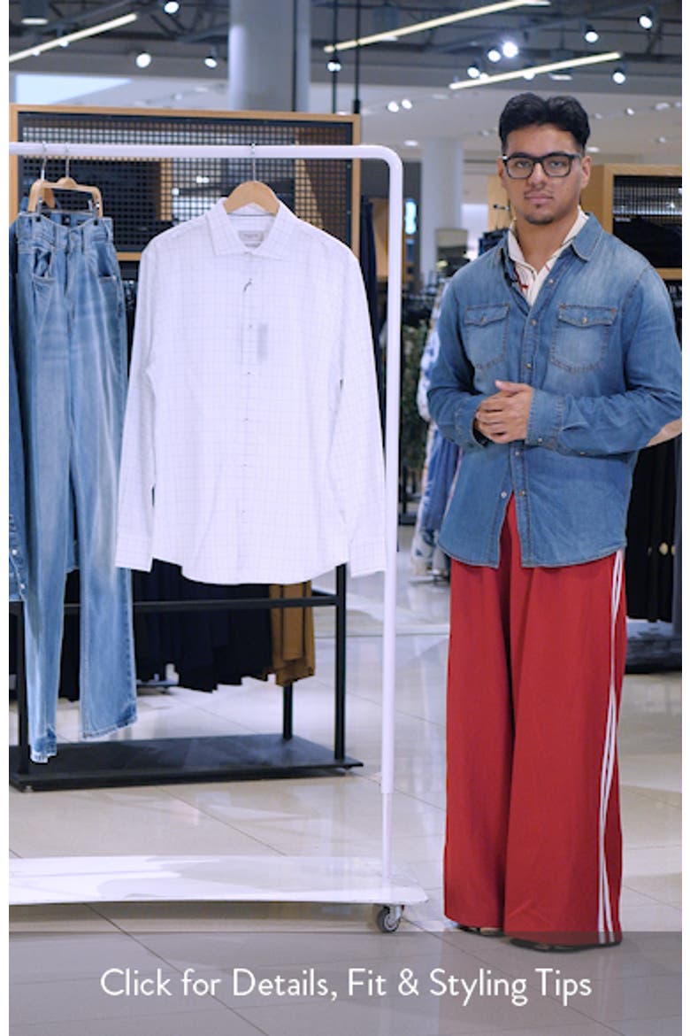 Axel Shaped Fit Check Button-Up Shirt video