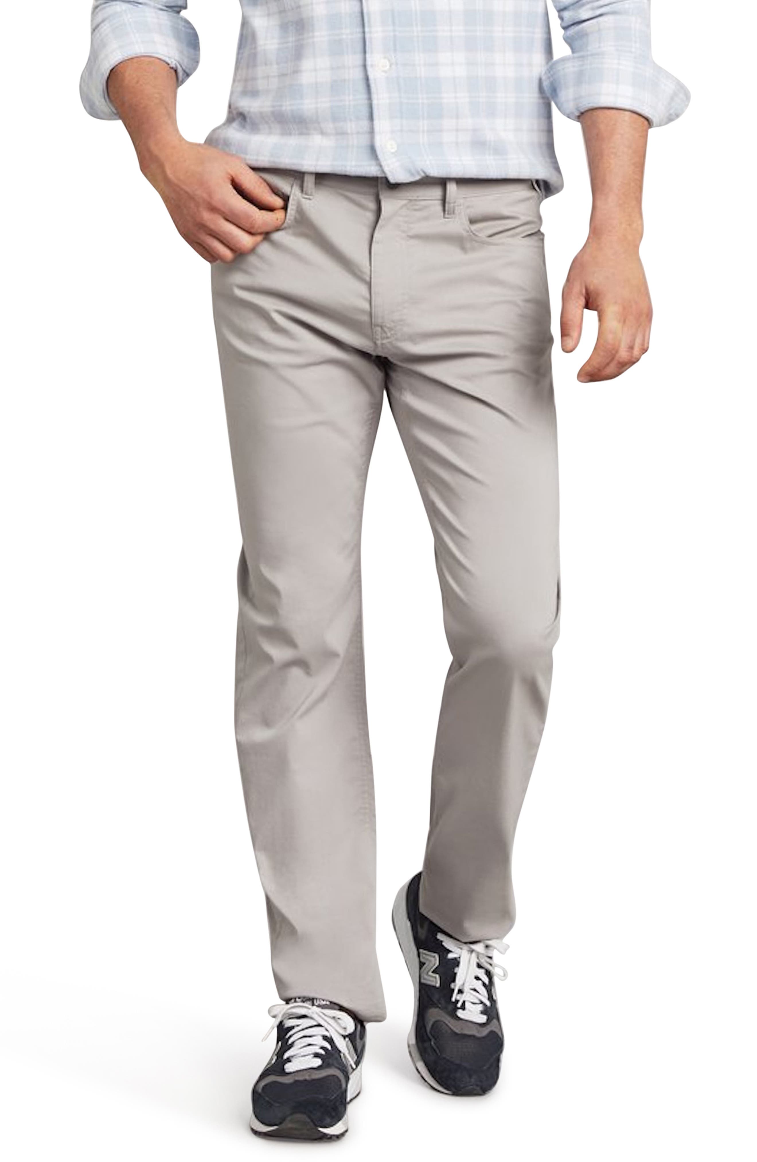Faherty Movement Five Pocket Slim Straight Leg Performance Pants (Men ...