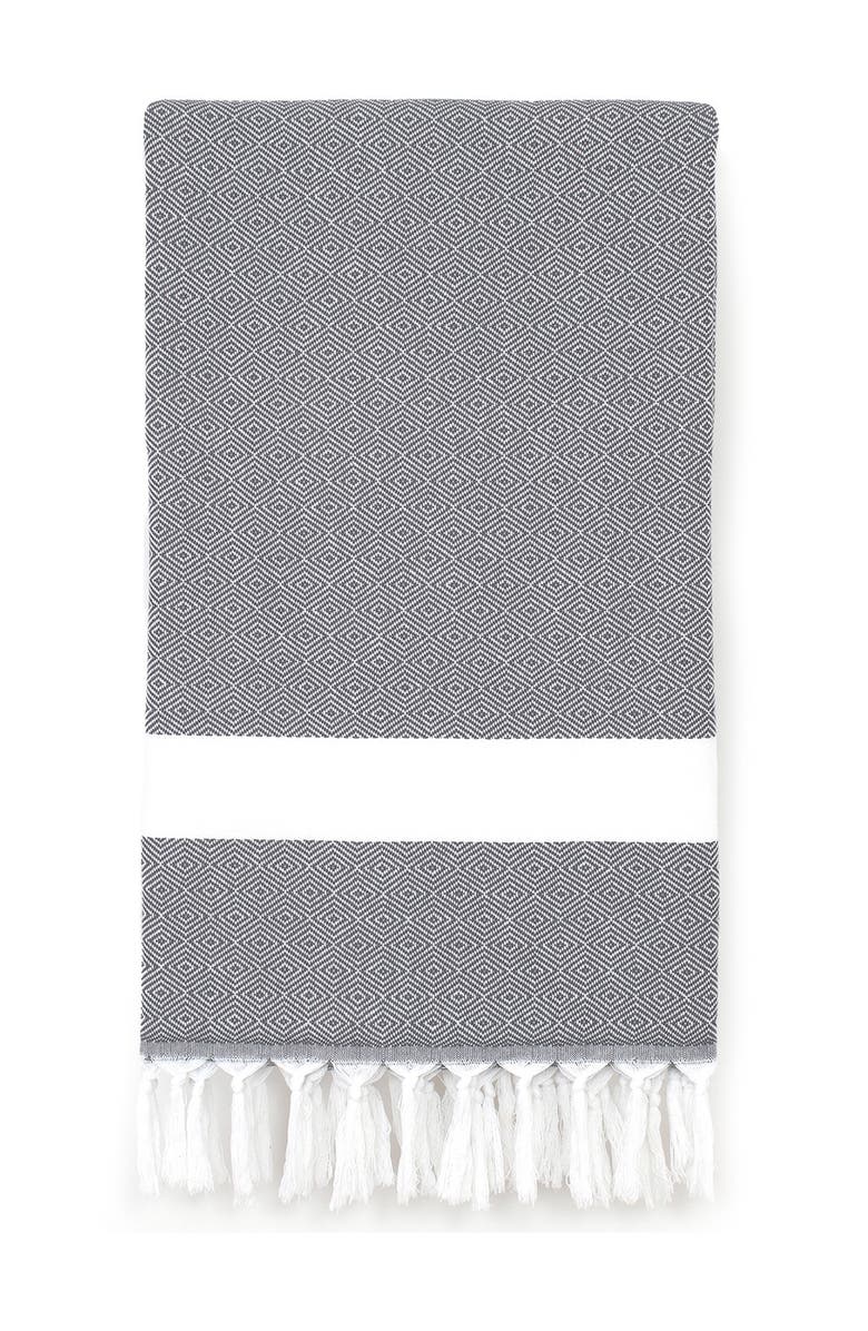 Linum Home Textiles 'Diamond' Turkish Pestemal Towel, Main, color, 