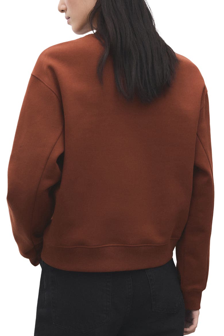 Cotton Sweatshirt, Alternate, color, RUSSET
