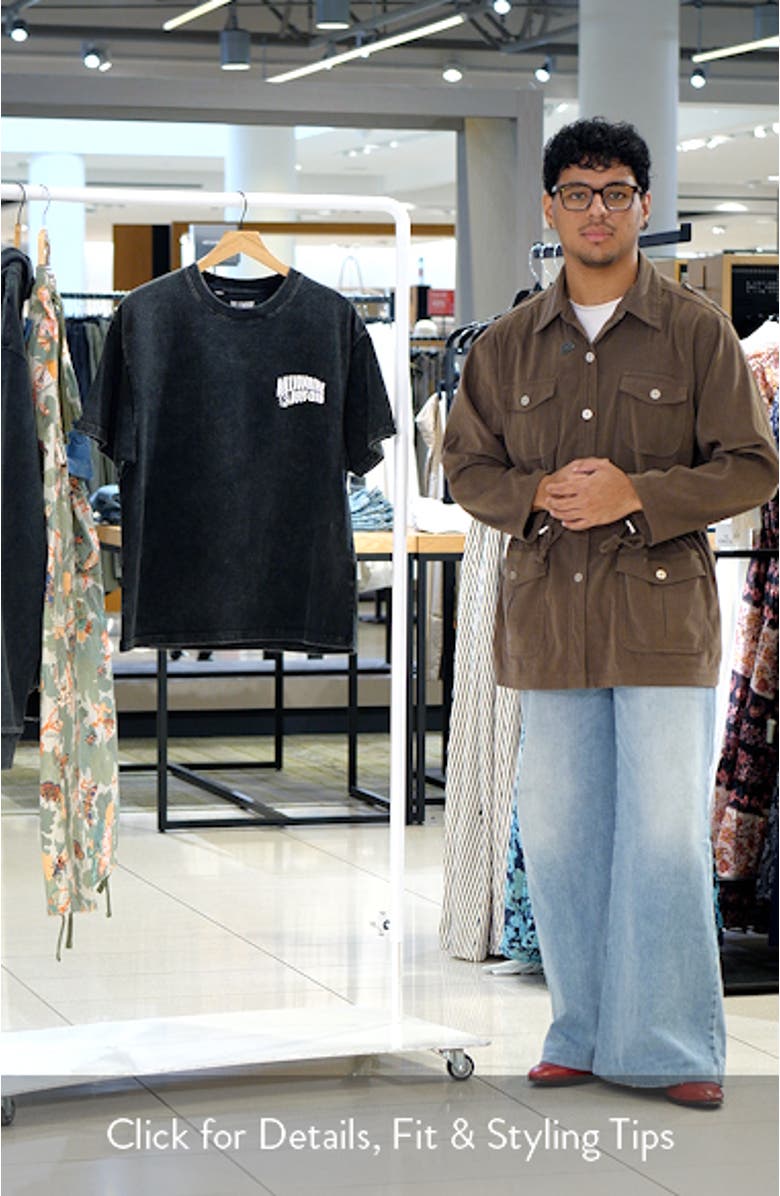 Faded Curve Graphic T-Shirt, sales video thumbnail