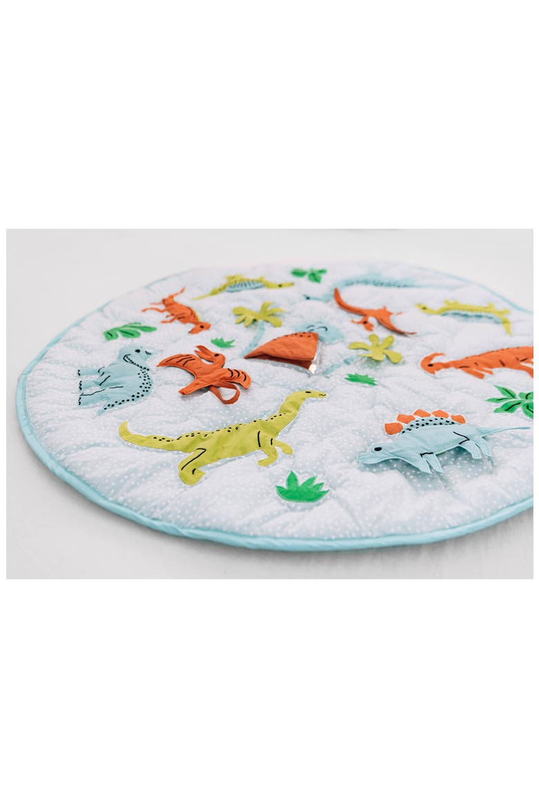 WONDER AND WISE BY ASWEETS Dinomite Activity Play Mat, Alternate, color, BLUE MULTI