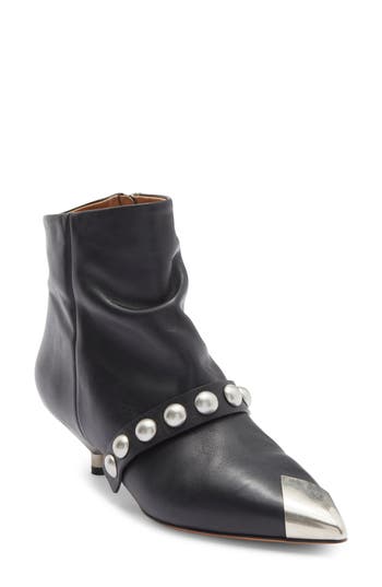 Isabel Marant Donatee Bootie In Animal Print