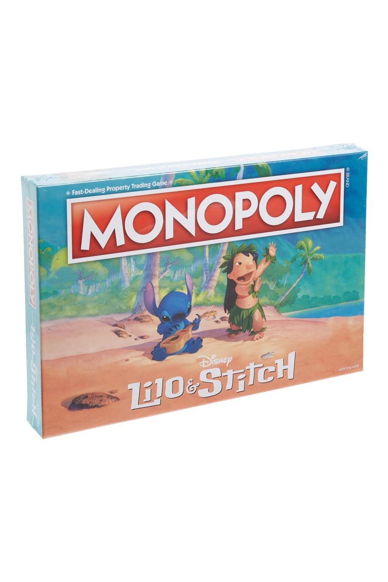 x Disney 'Lilo & Stitch' Monopoly Board Game, Main, color, BLUE MULTI