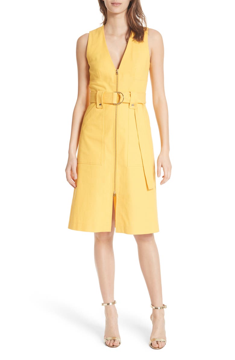 DVF Diane von Furstenberg Zip Front A-Line Dress, Main, color, 