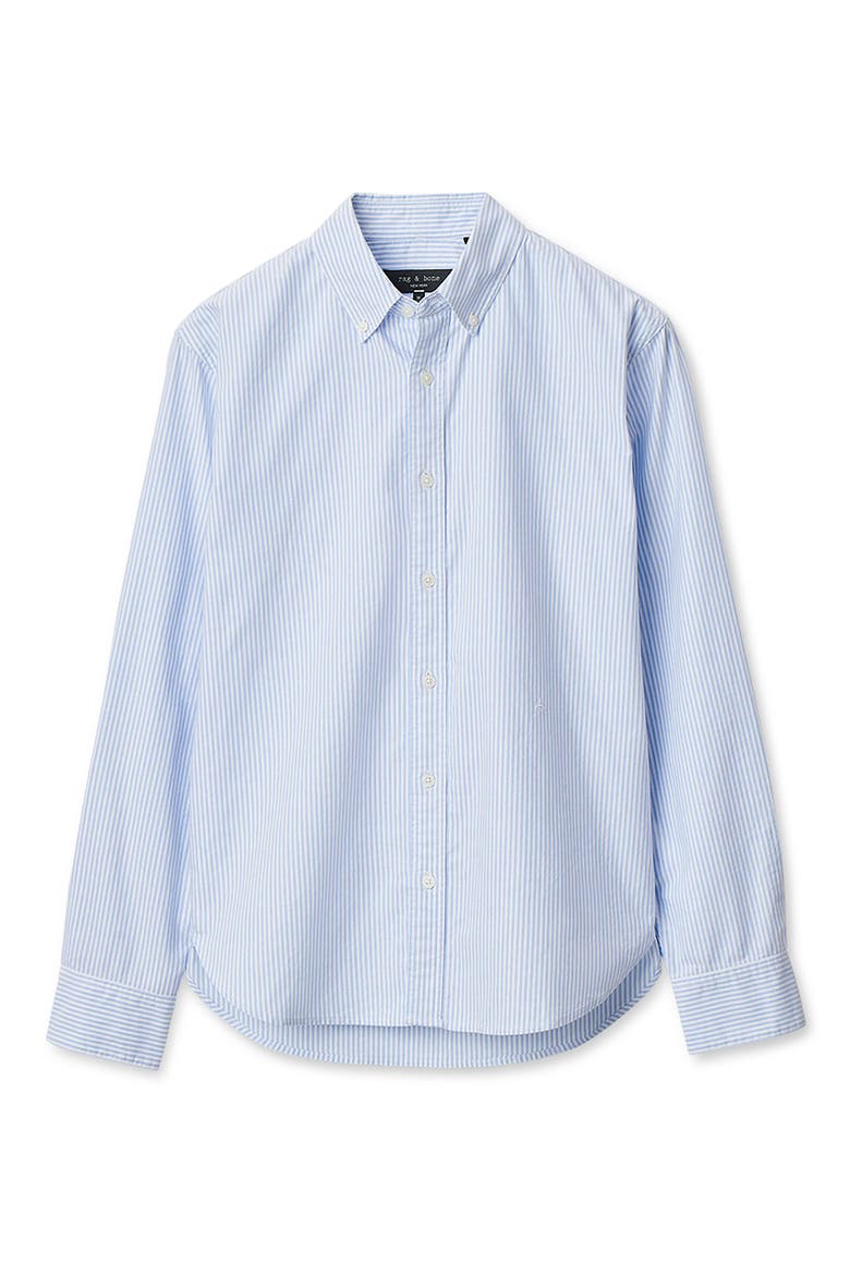 Classic Fit Oxford Button-Down Shirt, Alternate, color, LIGHT BLUE STRIPE