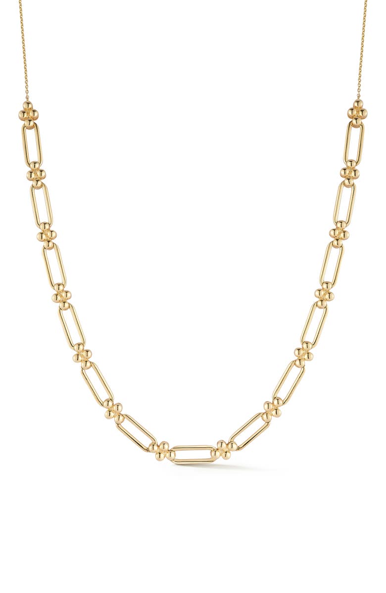 Dana Rebecca Designs Poppy Rae Link Station Frontal Necklace, Main, color, 