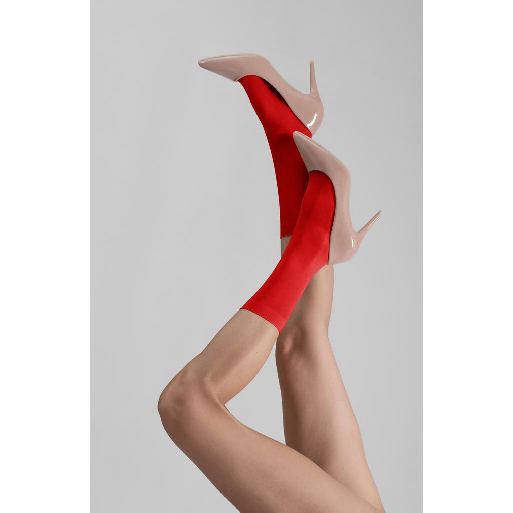 Lechery Shiny Sheer Sock Set In Red, Women's At Urban Outfitters In Red