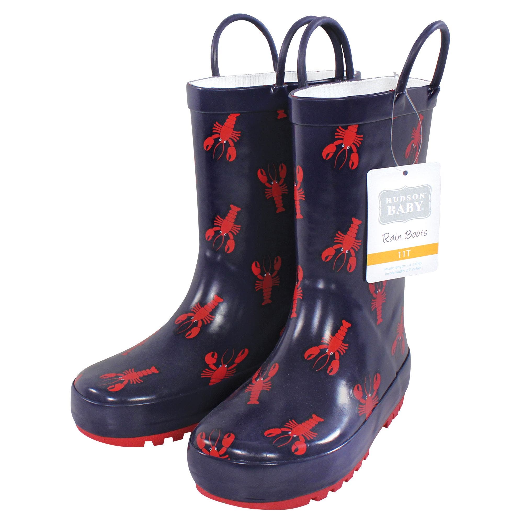 Rain Boots for Kids, Alternate, color, Lobsters
