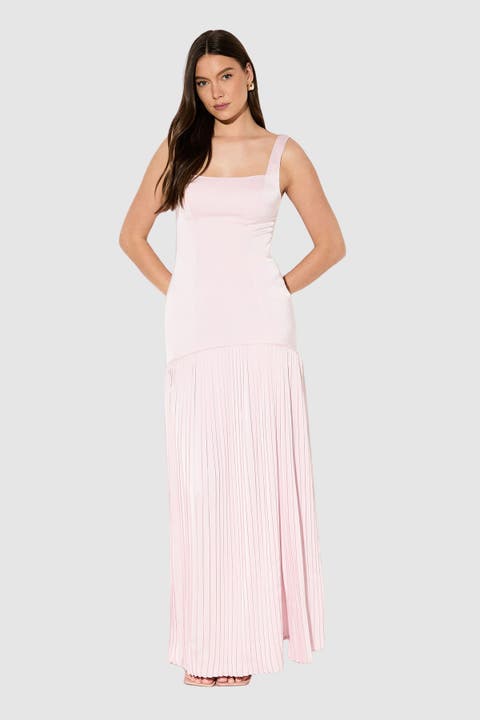 Premium Pleated Skirt Bridesmaid Dress