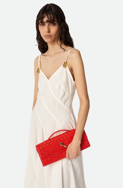 Bottega Veneta Long Andiamo Intrecciato Clutch Bag In Multi