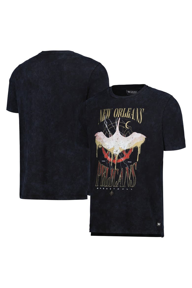 Unisex The Wild Collective  Black New Orleans Pelicans Tour Band T-Shirt, Main, color, Black