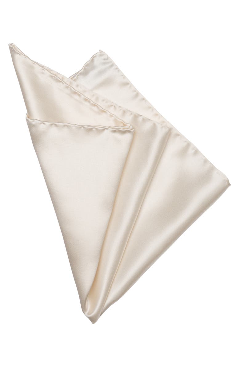 Elizabetta Montecristo - Silk Pocket Square for Men, Alternate, color, White