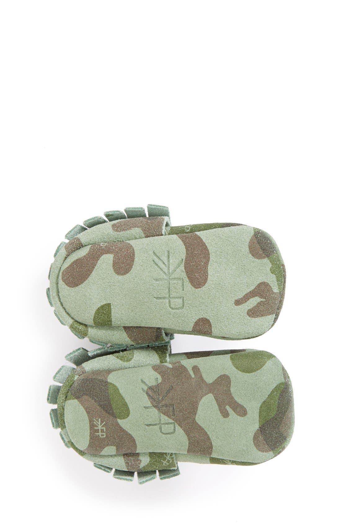 Freshly Picked Camo Print Suede Moccasin, Alternate, color, 