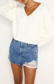 Good American Cozy V-Neck Sweater