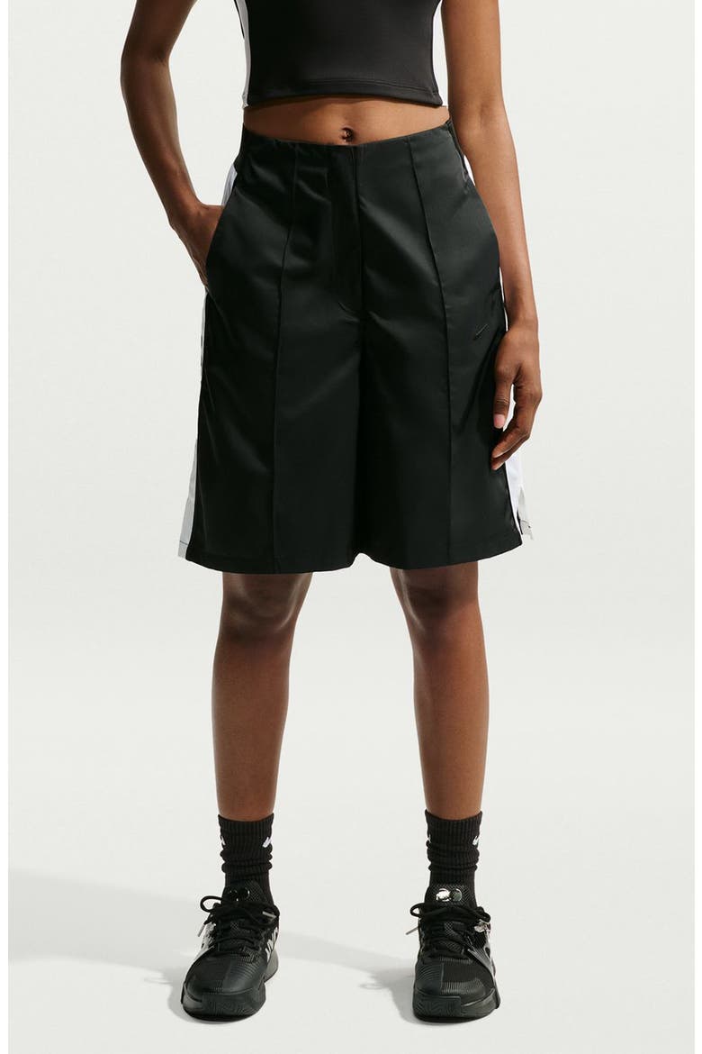 Naomi Osaka Mid Rise Shorts, Main, color, 010 BLACK/ BLACK