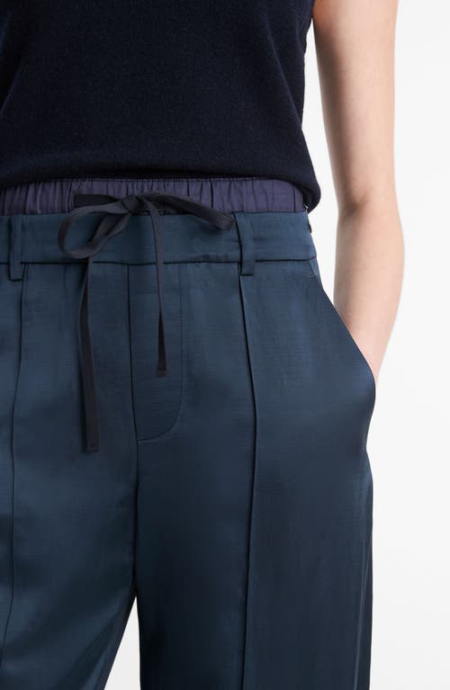 Shop Vince Double Waist Drawstring Pants In Coastal