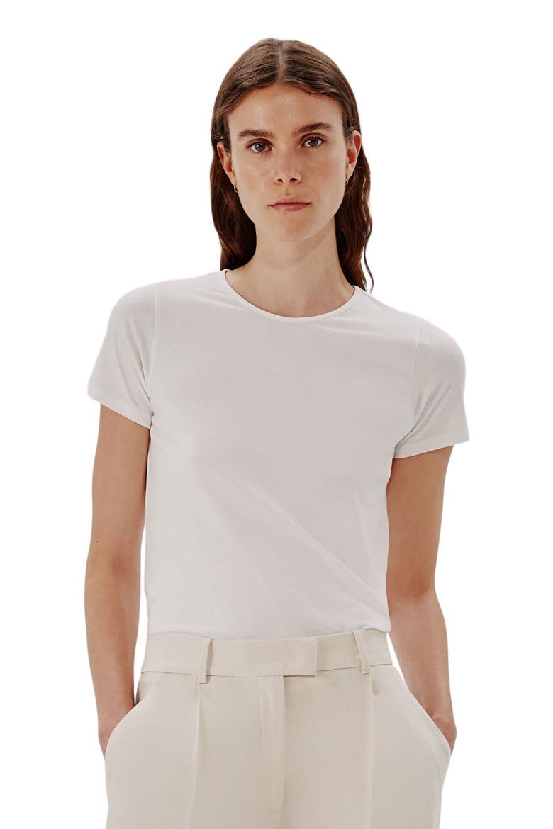 FITTED TEE, Alternate, color, WHITE
