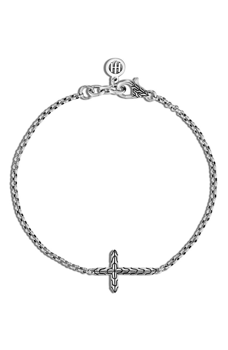 John Hardy Cross Bracelet, Sterling Silver, Alternate, color, Silver