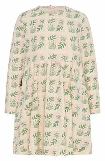 TINY TRIBE Kids' Flower Garden Long Sleeve Cotton Jersey Dress