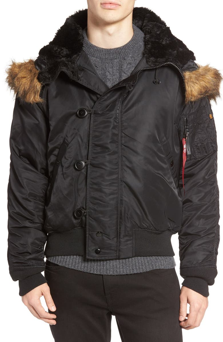 Alpha Industries N-2B Short Hooded Parka, Alternate, color, 