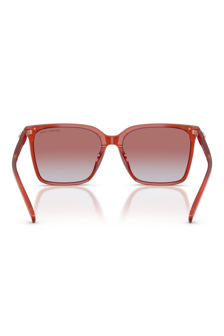 Canberra 56mm Square Sunglasses, Alternate, color, SOFT PINK / PINK MIRROR