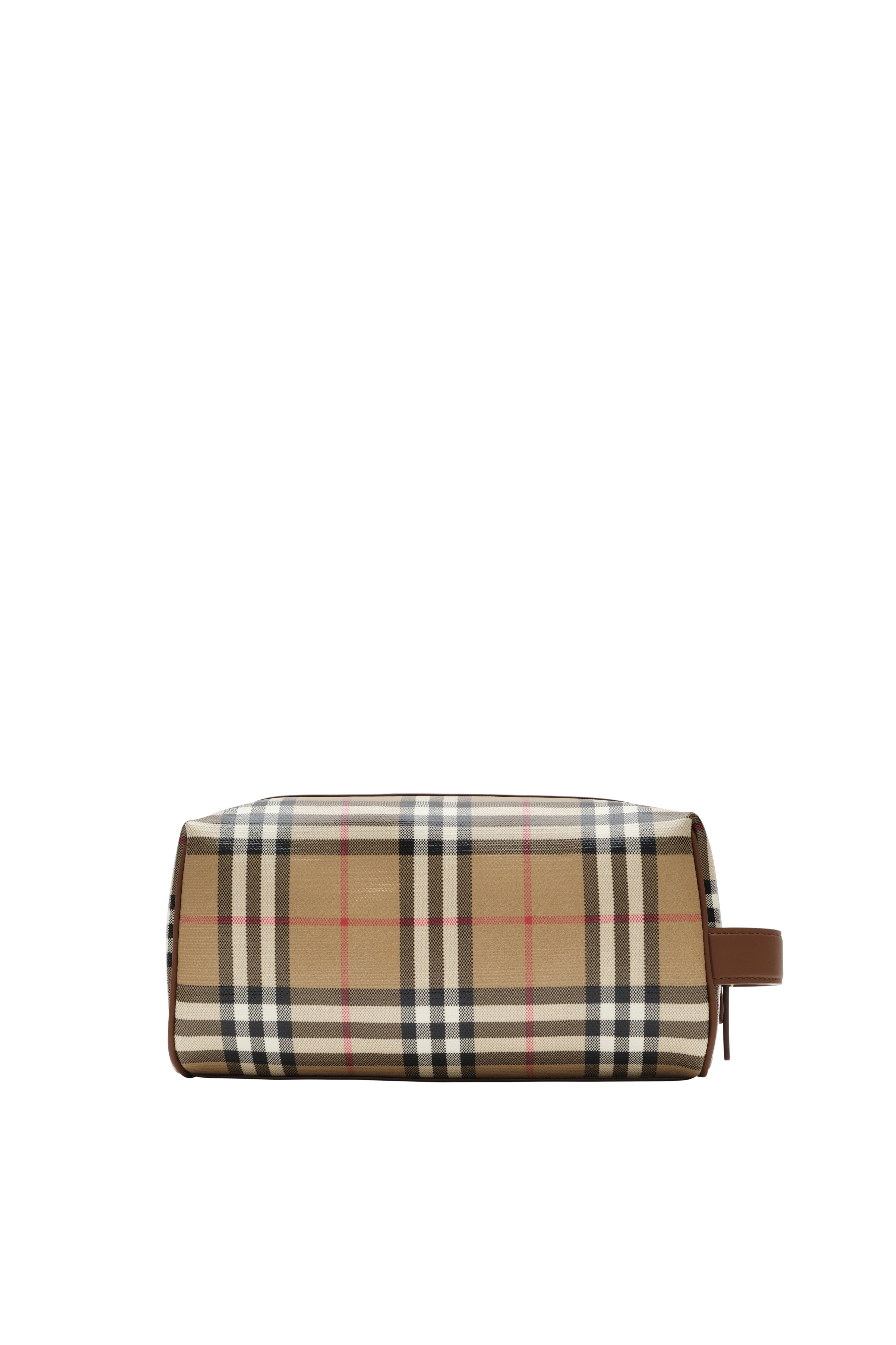 Check Travel Pouch, Alternate, color, Archive beige