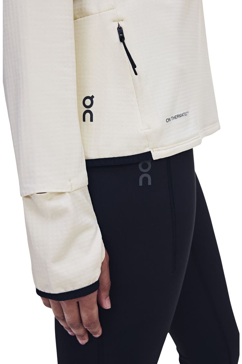 Climate Quarter Zip Running Top, Alternate, color, HARE