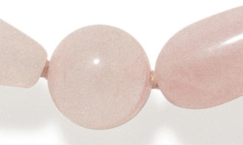 Completedworks The Depths Of Time Chalcedony Beaded Necklace In Pink