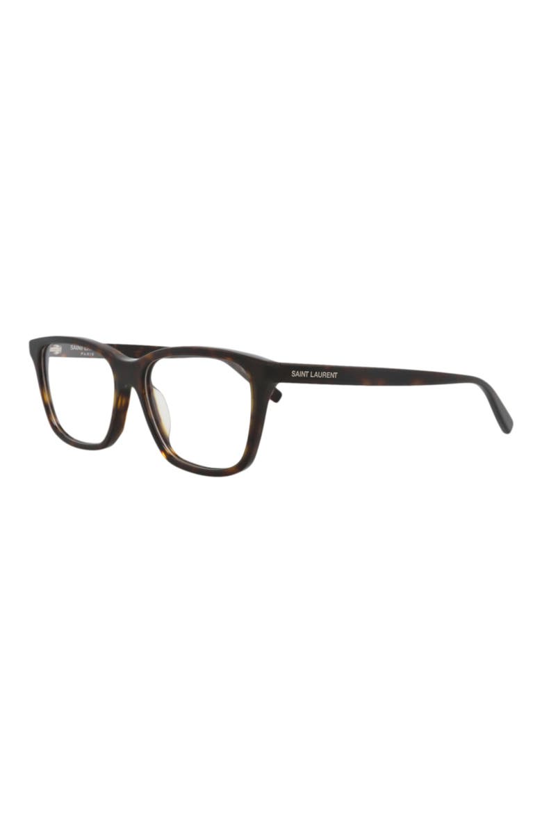 54mm Square Optical Glasses, Alternate, color, HAVANA HAVANA TRANSPARENT