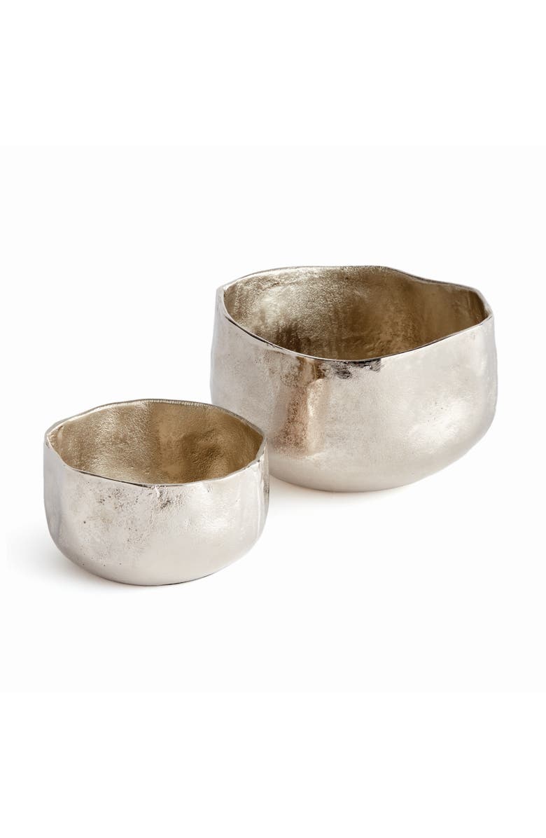 Napa Home & Garden Amelia Cachepot Planters, Set of 2, Main, color, Silver