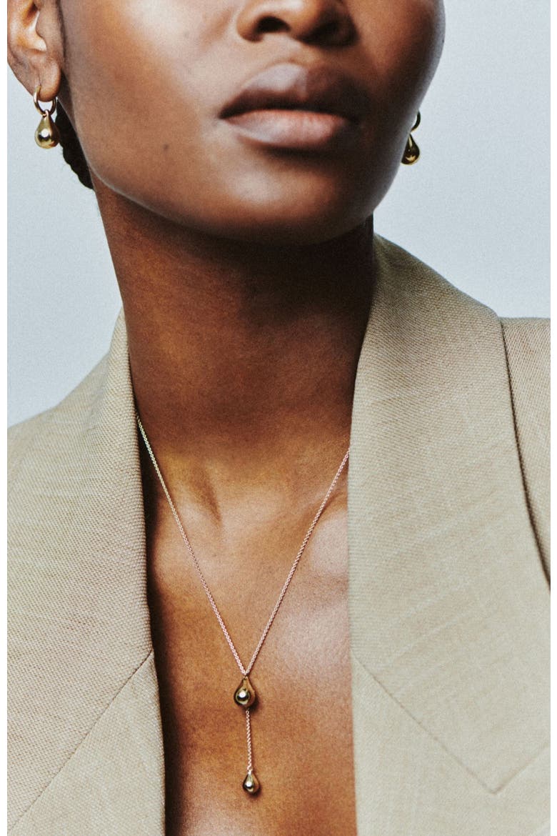 14kt Gold Vermeil Stilla Lariat Necklace, Alternate, color, Yellow Toned Gold