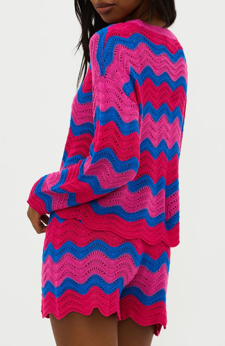 Beach Riot Beach Cover-Up Sweater, Alternate, color, Orchid Wave