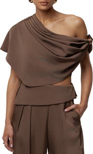 JLUXLABEL Gleam and Glow Satin Top