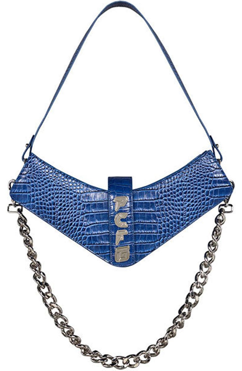 PCFG Boomerang Shoulder Bag, Main, color, Blue