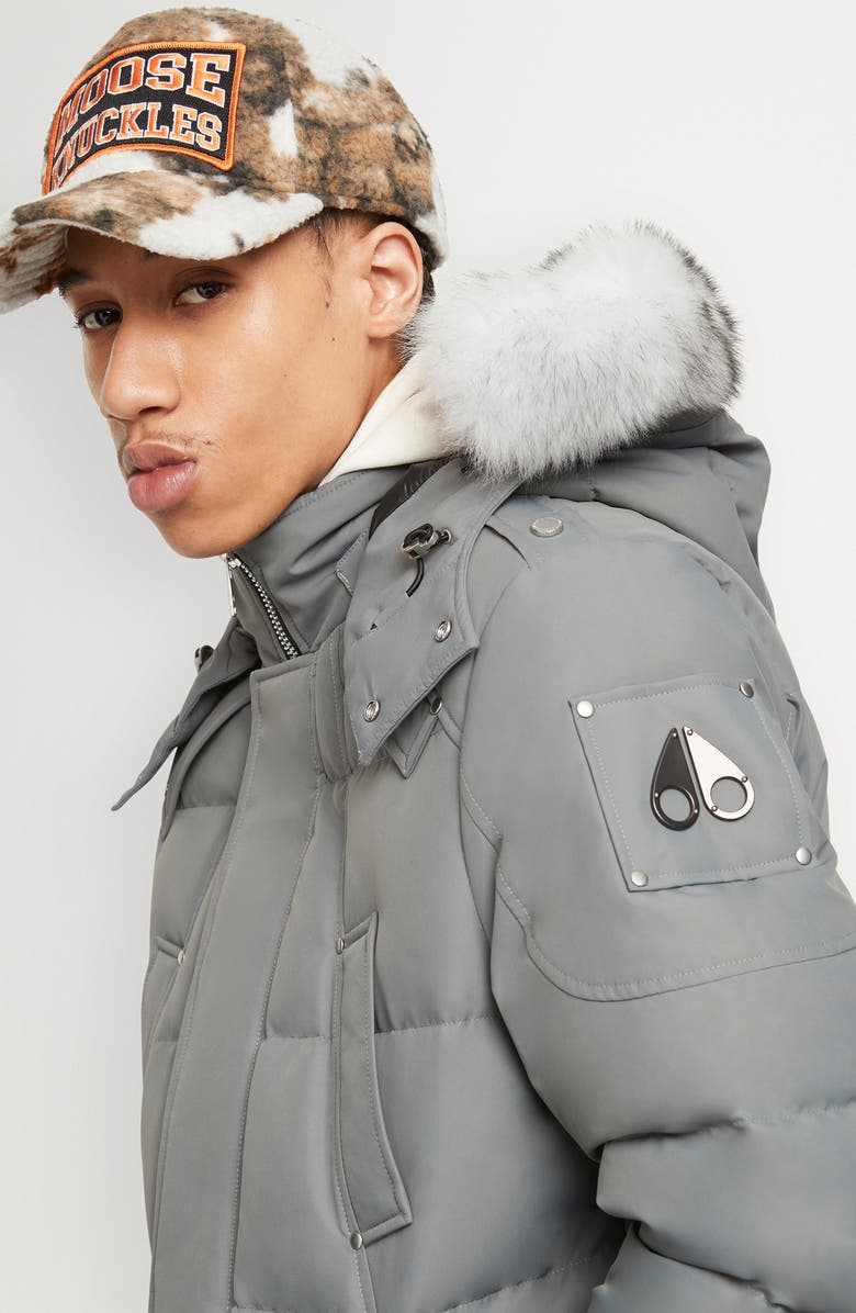 Moose Knuckles Cloud Neoshear Water Repellent Down Parka with Faux Fur Trim, Alternate, color,