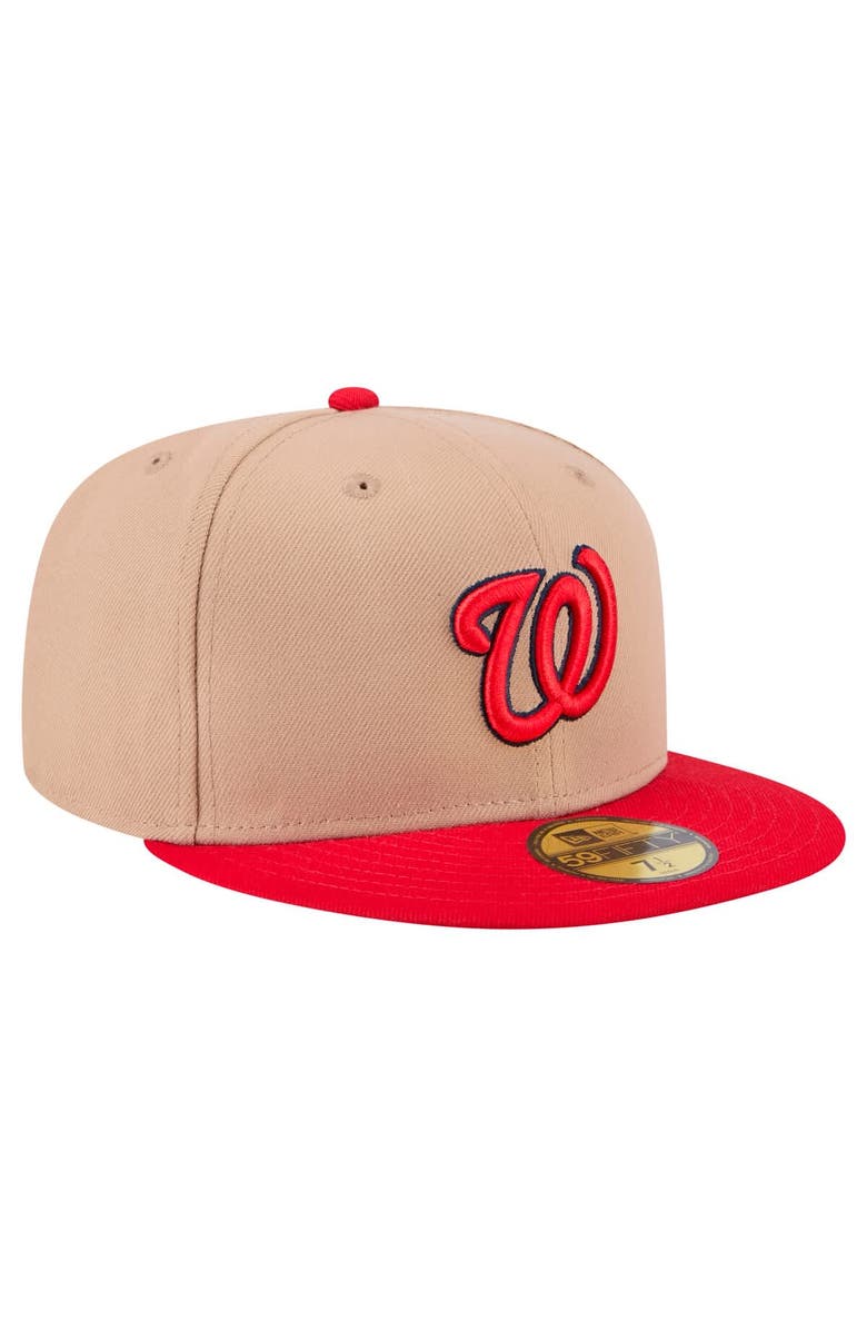 New Era Men's New Era Khaki Washington Nationals 59FIFTY Fitted Hat, Alternate, color, Khaki