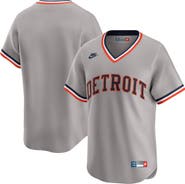 Nike Men's Nike Gray Detroit Tigers Cooperstown Collection Limited Jersey