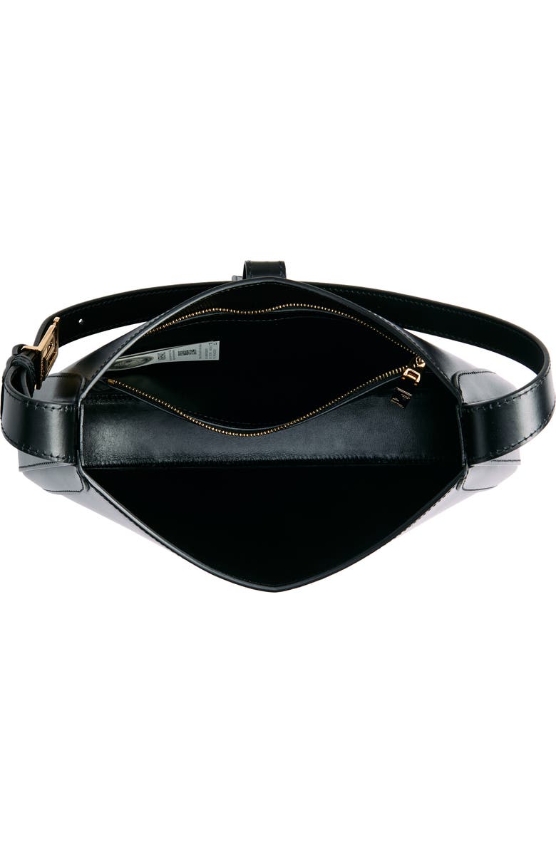 Versace Large Greca Leather Hobo Bag, Alternate, color,