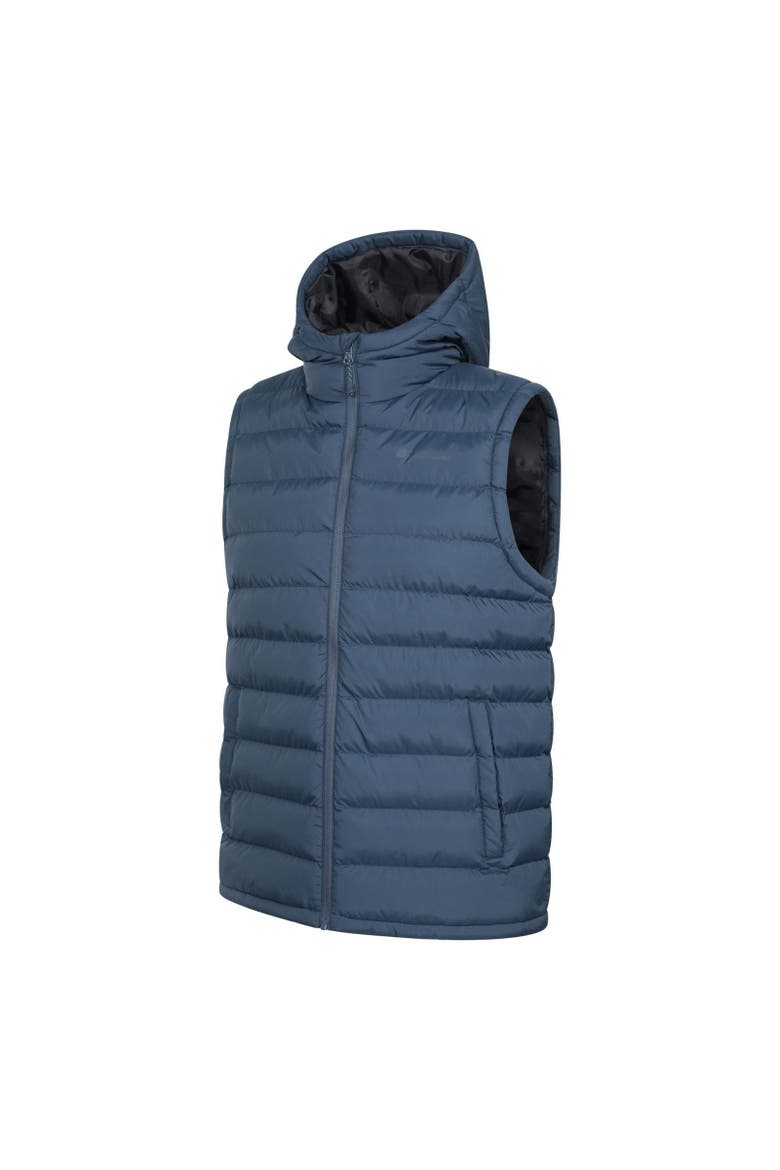 Seasons Hooded Padded Vest, Alternate, color, Navy