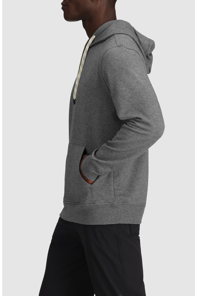 Essential Fleece Hoodie, Alternate, color, GREY HEATHER