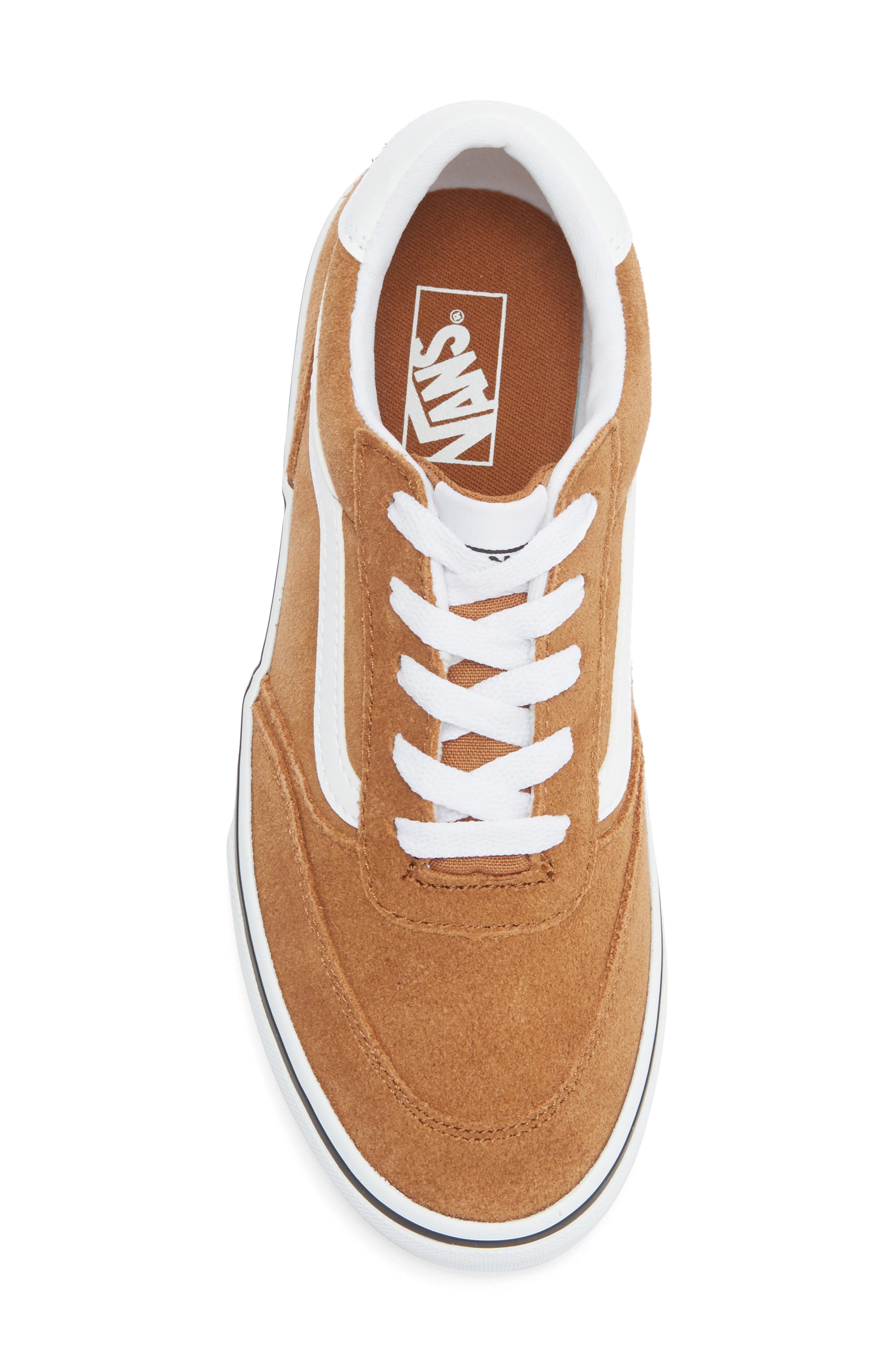 Vans Kids' Brooklyn Low Top Sneaker, Alternate, color, Suede Chipmunk